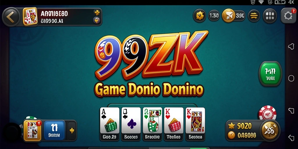 Screenshot gameplay Domino yang menarik dan seru di 999ZK.