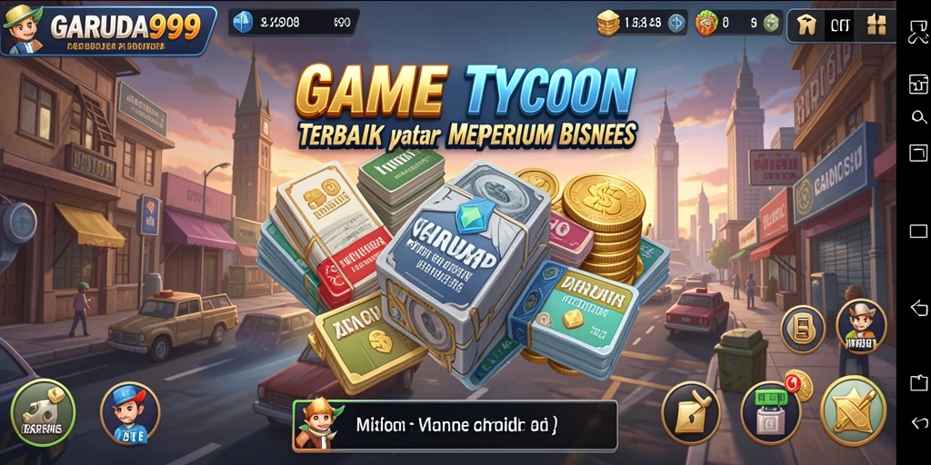 Screenshot utama GARUDA999 menampilkan pengalaman gameplay Tycoon yang menarik.