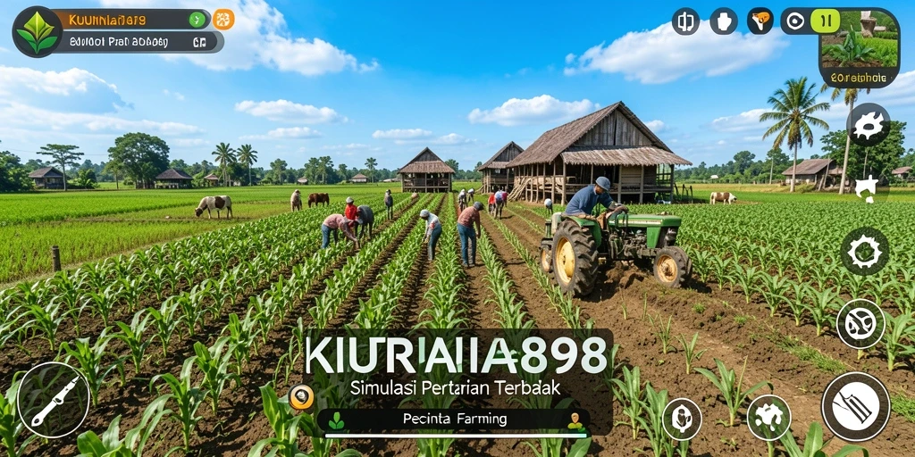 Screenshot KURNIA898 menunjukkan aktivitas bertani yang seru dan menyenangkan.
