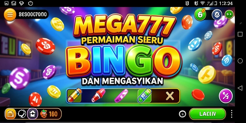 Tampilan gameplay Bingo yang seru dari MEGA777.