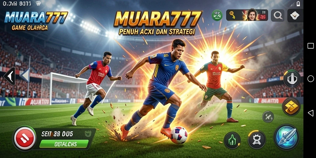 Tampilan gameplay intens dan seru dari MUARA777 dalam aksi olahraga.