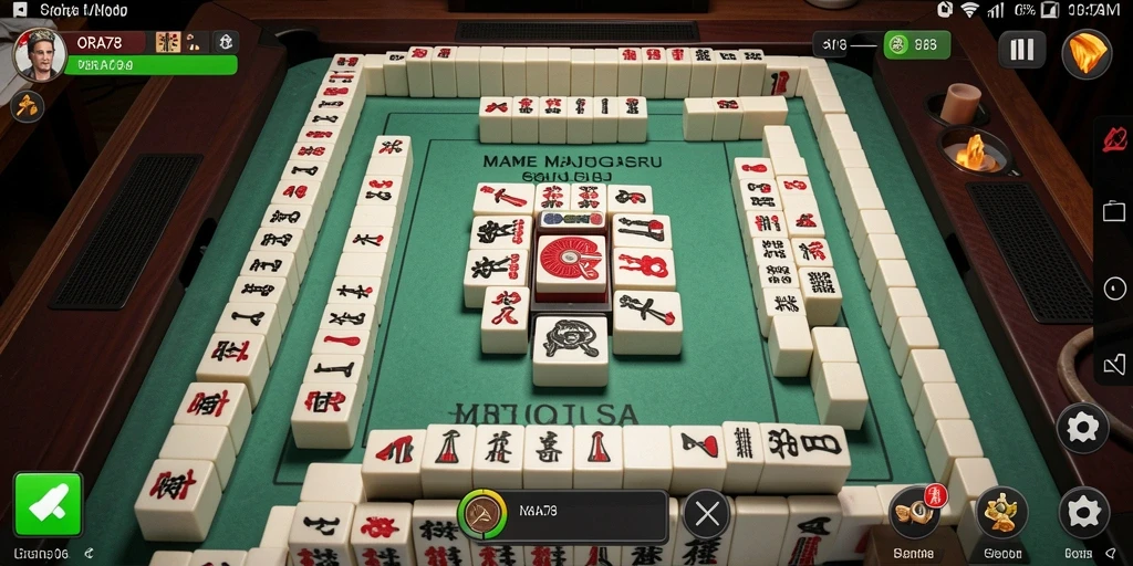 Tampilan gameplay menawan saat bermain Mahjong di ORA78.