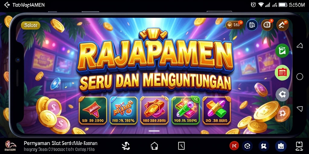 Screenshot RAJAPAMEN menunjukkan momen seru dalam permainan Slot.
