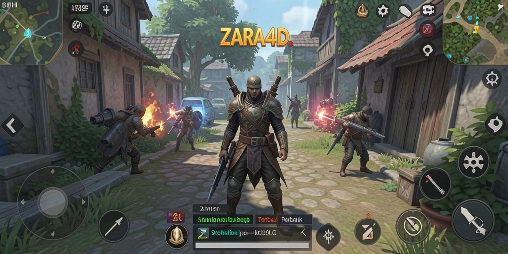 Tampilan menarik dari gameplay <strong>ZARA4D</strong> yang menghadirkan pertempuran strategis.